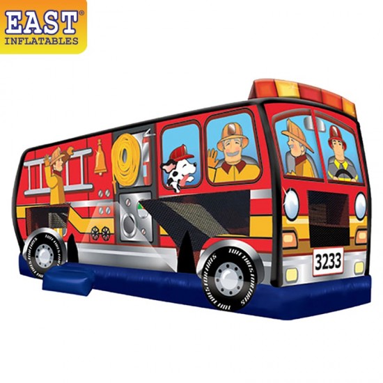 Fire Truck Castello Gonfiabile Fire Truck Castello Gonfiabile