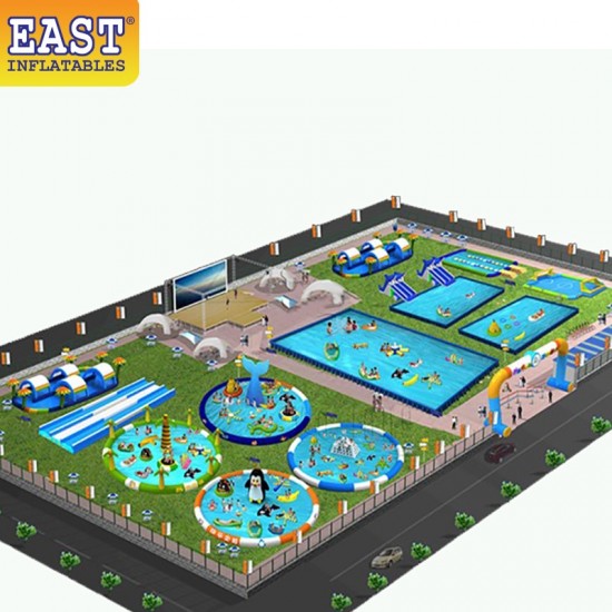 Parco Di Divertimenti Mobile Gonfiabile Dell Acqua Parco Di Divertimenti Mobile Gonfiabile Dell Acqua