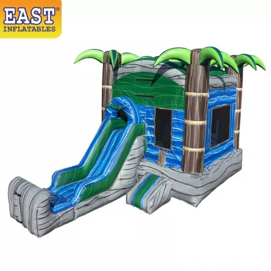 AirMYfun Casa inflable de rebote con gran casa de salto, tobogán doble