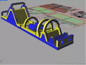 Introduzione della corsa ad ostacoli gonfiabile